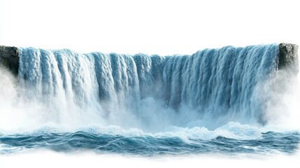 Niagara Falls (Canada/USA) clipart, element, 3D illustration, realistic, isolated on white background