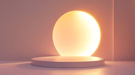 Abstract nature scene Stone podium composition on background for cosmetic, beauty product branding, perfume, skin care and cosmetic backdrop. Copy space, front view