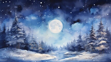 Naklejka premium Merry Christmas Generative AI