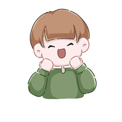 にこにこな男の子