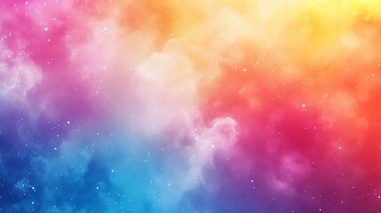 Vibrant Spectrum: Abstract Rainbow Background, Colorful Abstraction: Rainbow Palette Background - Ai Generated
