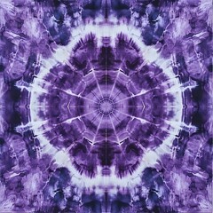 Purple Tie Dye Mandala Pattern