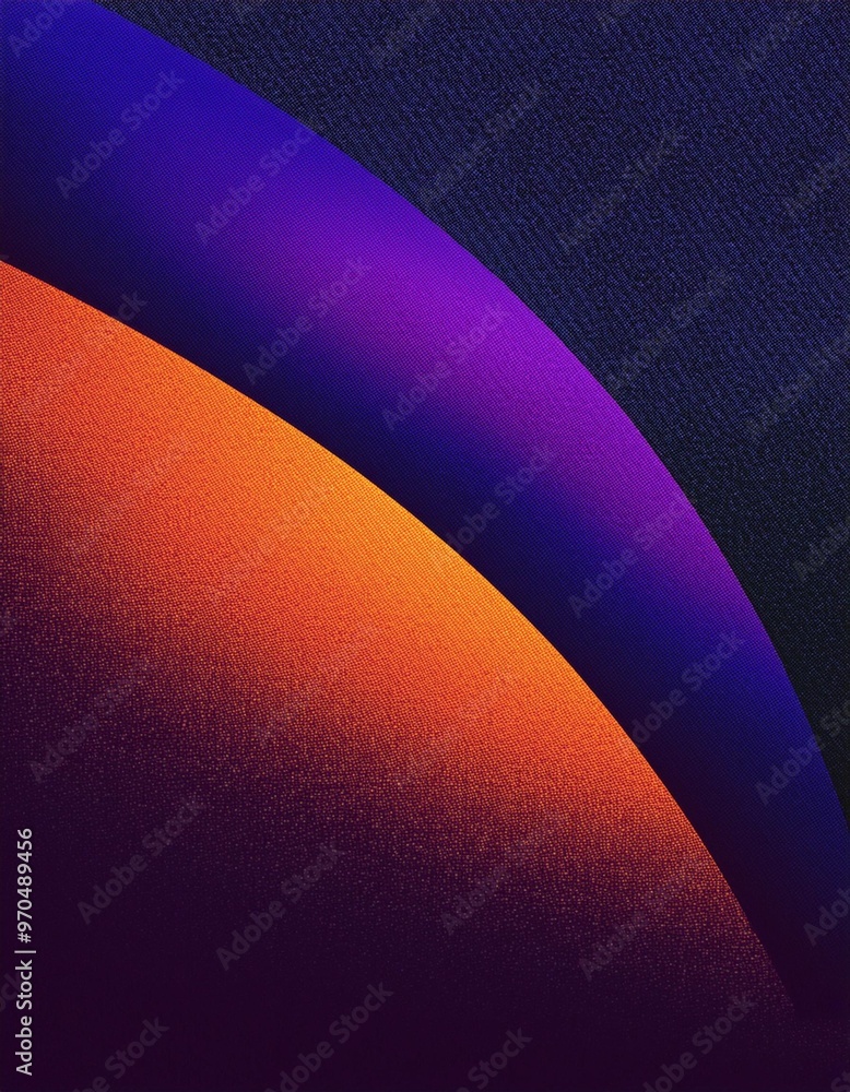 Poster abstract curved shape in vibrant colors, ideal for creating a dynamic and eye-catching atmosphere