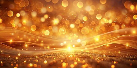 Elegant wallpaper with warm oranges and golds bokeh lights and flowing textures for a luxurious and stylish background