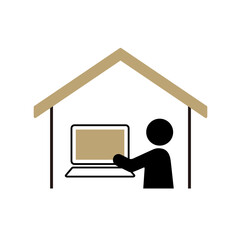 リモートワーク　アイコン