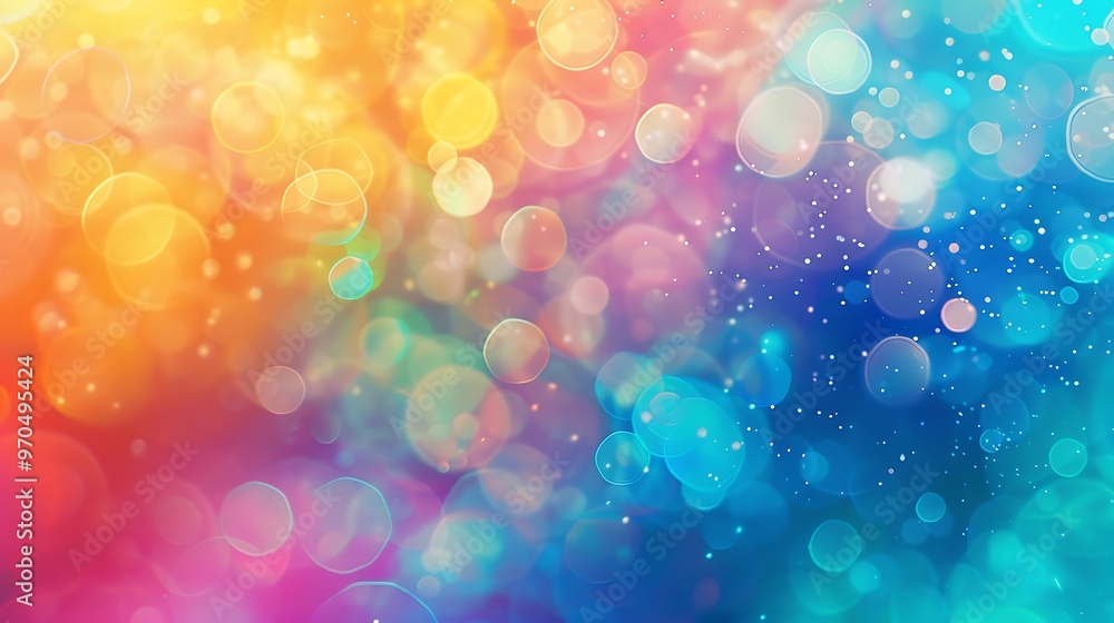 Poster colorful gradient background, perfect for creative projects with a plain backdrop and ample copy spa