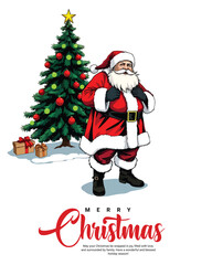 Merry Christmas social media post

