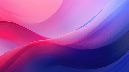 Fototapeta premium A vibrant abstract design featuring flowing waves of pink, purple, and blue, creating a sense of movement and tranquility.