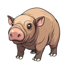 Naklejka premium Babirusa | Icon | Anime