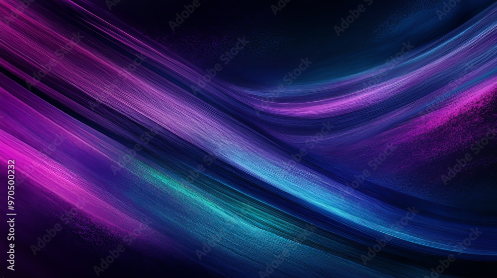 Sticker Abstract wavy pattern with vibrant colors, digital