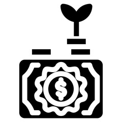 Return on investment icon vector symbol illustration