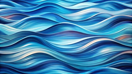 Abstract waves background in various shades of blue with a flowing and dynamic pattern