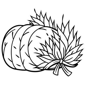 recommend clip art: hay bunch outline coloring book page line art drawing
