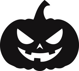Pumkin Face Silluette