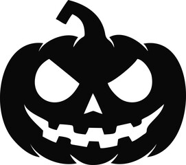 Pumkin Face Silluette