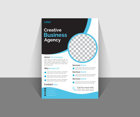 Business Creative Corporate agency flyer cover modern layout poster flyer in A4 vector template design advertising agency best business clean adviser corporate creative flier abstract business flyer  