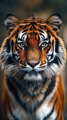 Obraz premium Close-up portrait of a majestic tiger