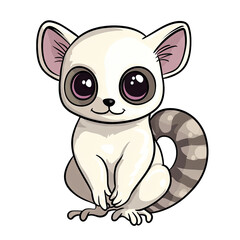 Fototapeta premium Fat-tailed Dwarf Lemur | Icon | Anime