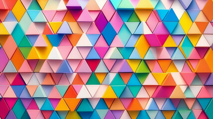 A colorful background made of many small triangles, perfect for a website or business presentation.