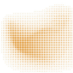 Halftone Dotted Illustration