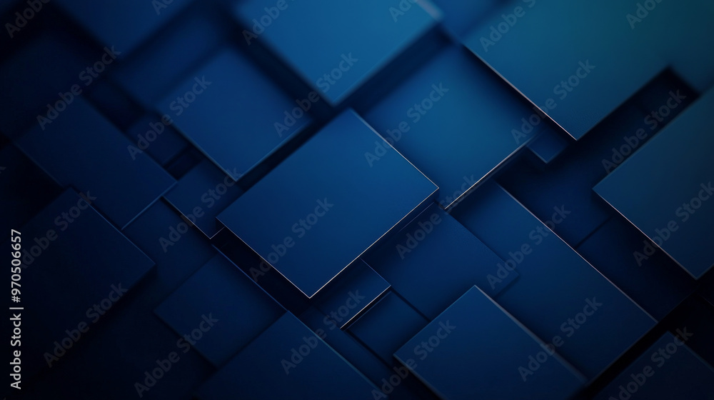 Poster a dark blue, blurry rectangle with a gradient makes a cool background. it has a square pattern that 