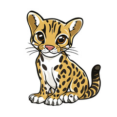 Fototapeta premium Ocelot | Icon | Anime