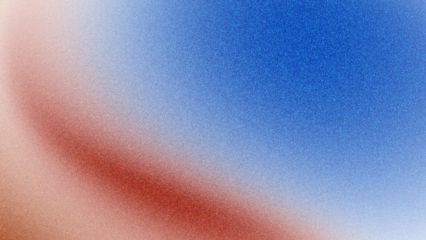 Blue red grainy noisy gradient background transparent