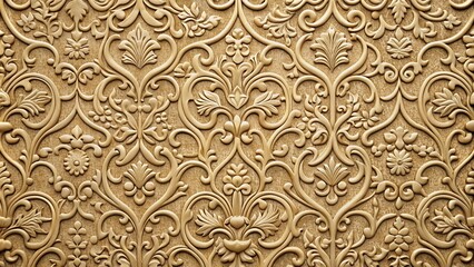 Fototapeta premium Seamless textured wall surface featuring intricate patterns and designs