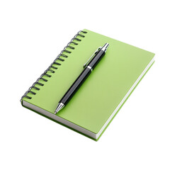 Green Notebook With Pen