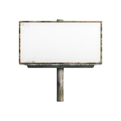Obraz premium Wooden Signboard with Blank Surface for Your Message
