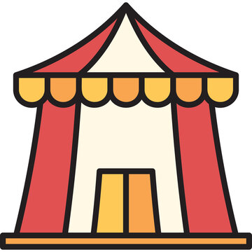 recommend clip art: Circus Tent Sticker