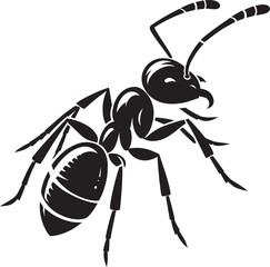 Ant insect Silhouette vector illustration isolated on a white background