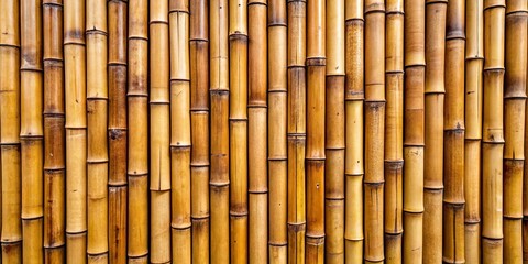 Naklejka premium Natural bamboo wall texture with earthy tones and intricate patterns