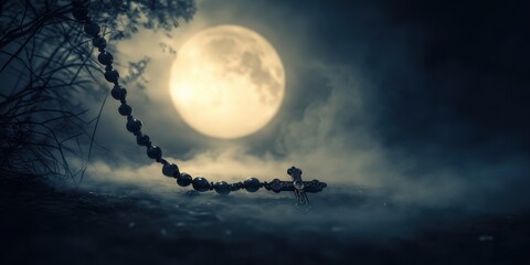 Melting rosary fractured moon shifting fog