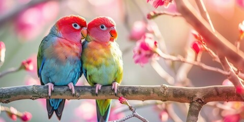 Exquisite and charming baby parrots