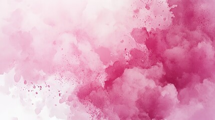 abstract pink watercolor on white background