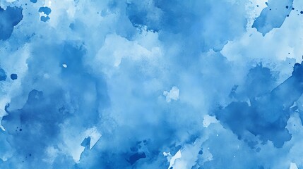 Fototapeta premium abstract azure light baby blue aqua watercolor paint flow texture pattern wallpaper background