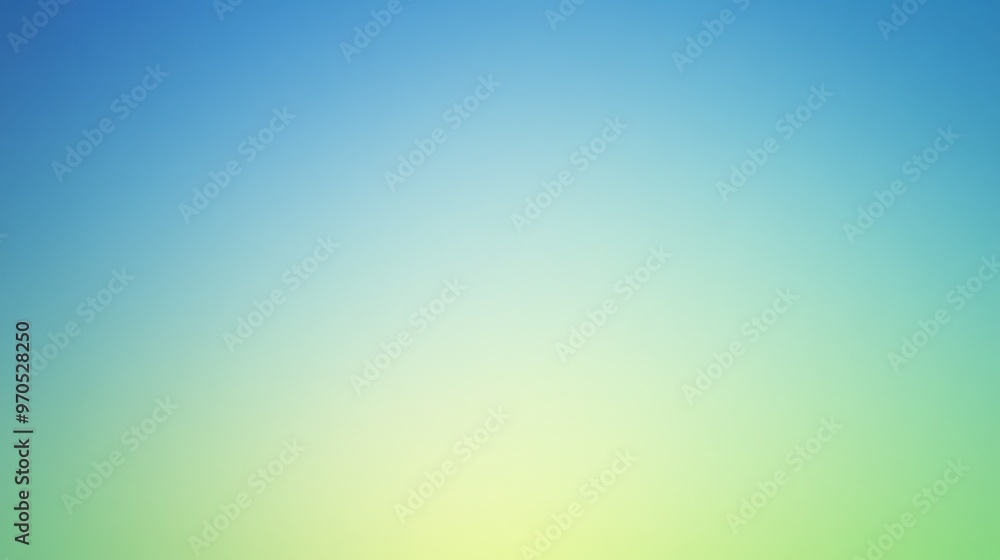 Poster a soft gradient background with a subtle transition from blue at the top to green at the bottom, ide