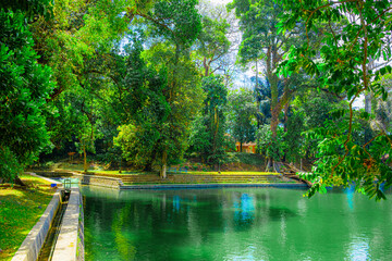 portrait of water tourism in one of the cities of Kuningan