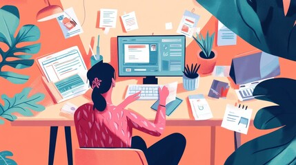 scene showing a person cutting unnecessary subscriptions and services to save money.