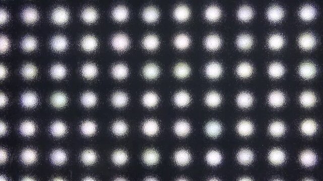 flashing LEDs on a black background