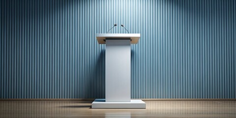 Modern and sleek podium with a minimalist background