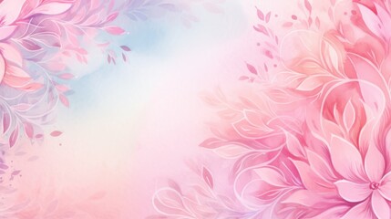Watercolor Floral Background