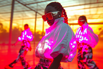 Futuristic Reggaeton Dance Performance