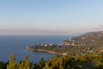Fototapeta premium The region on the Black Sea coast where wooden yachts and boats are built. Kurucasile is the old port city. It depends on Bartın province. 