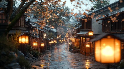Japan Street at Dusk.