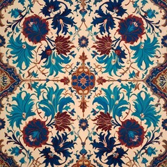 Iznik pattern seamless floral pattern