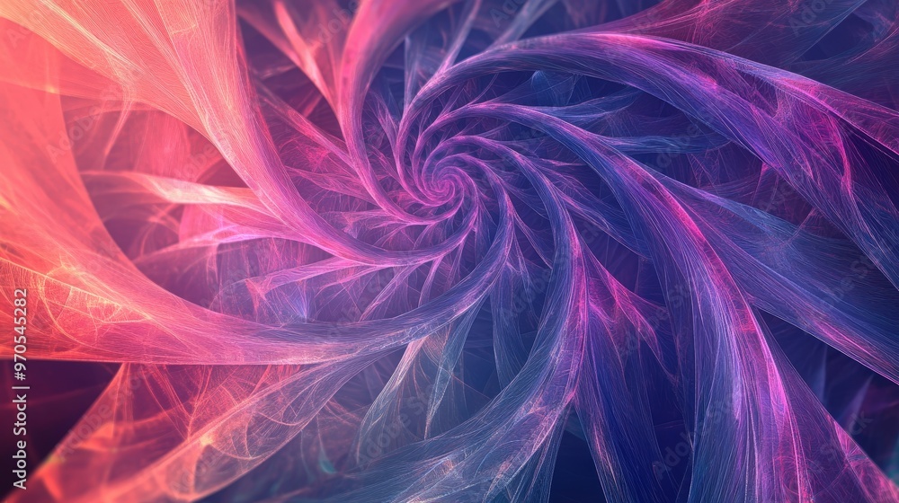 Poster dynamic fractals: create an abstract background featuring dynamic fractal patterns, with repeating g