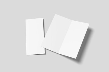 Minimalist Bifold DL Flyer Mockup for showcasing your design to clients