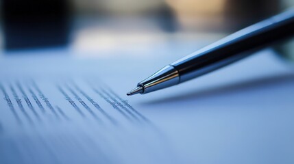 close-up of a financial contract with detailed terms and conditions.